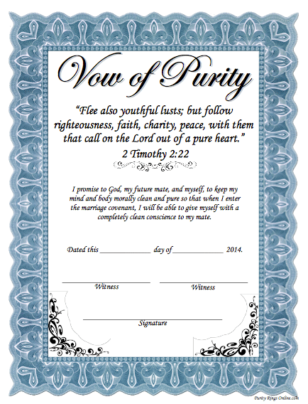 Purity pledge Purity pledge